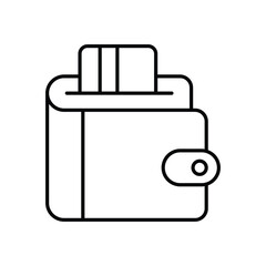 Wallet vector icon 