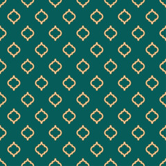 moroccan seamless pattern traditional islamic lantern arabic mosaic elegant motif mosque window vector illustration