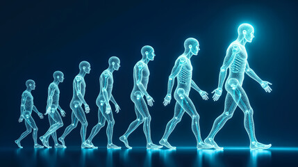 Digital evolution of human being in holograms