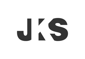 JKS logo design. Initial letter J K S bold font style for tech startups, consulting, corporate branding. Creative company name, headlines typography identity, trendy logotype.