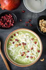 Fresh made fruit smoothie bowl 