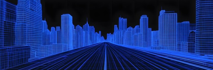 Obraz premium night city lights