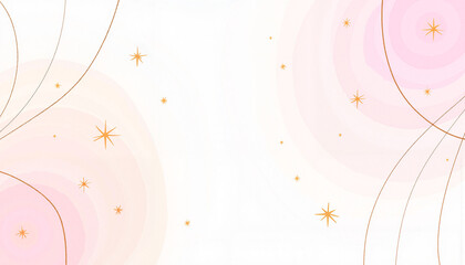 Minimalist sparkles in soft pastels with abstract curves, serene aesthetic