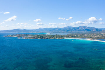 Obraz premium Spiaggia Lu Impostu beach in San Teodoro in Europe, Italy, Sardinia, San Teodoro, in summer, on a sunny day.