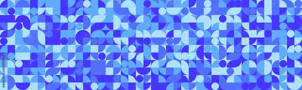 Aufkleber seamless geometric pattern featuring clean shapes and mosaic texture. ideal for abstract backgrounds