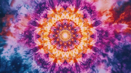 Tie-Dye Mandala Designs On Fabric