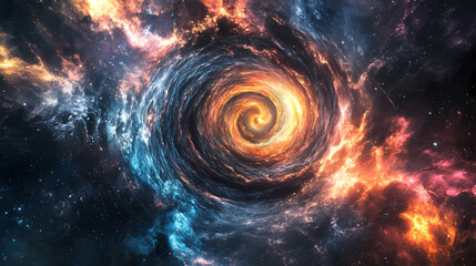 The idea of stepping through a portal into another dimension. the fantasy of transforming another dimension of reality. Eldritch Sky Portals. Illustration