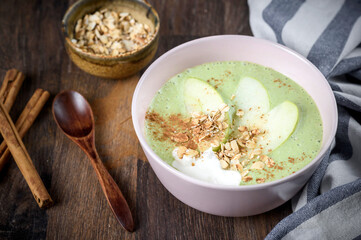 Fresh made fruit smoothie bowl 