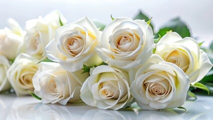 bouquet of white roses