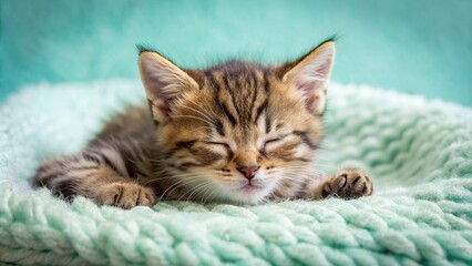 Sleeping Adorable Kitten