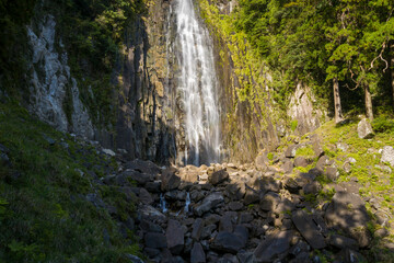 Obraz premium Nachi Falls in Asia, Japan, Kansai, Nachisan, in summer, on a sunny day.