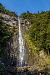 Obraz premium Nachi Falls in Asia, Japan, Kansai, Nachisan, in summer, on a sunny day.