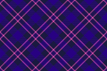 Abstract purple and pink diagonal plaid pattern.  Geometric texture ideal for textile design, fashion, website backgrounds, or modern branding.