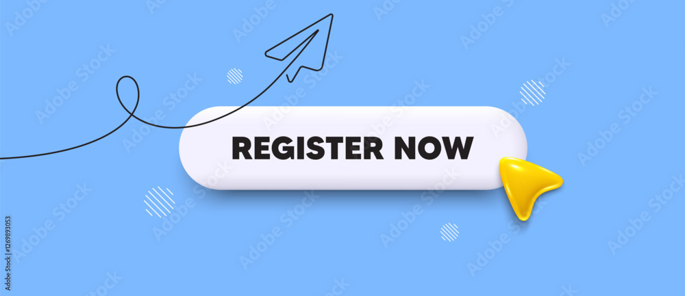 Poster register now search bar. share plane line icon. register now. join today sign. free subscribe symbol