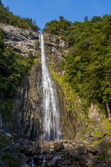 Obraz premium Nachi Falls in Asia, Japan, Kansai, Nachisan, in summer, on a sunny day.
