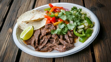 Mouthwatering Shredded Beef Tacos with Fresh Toppings