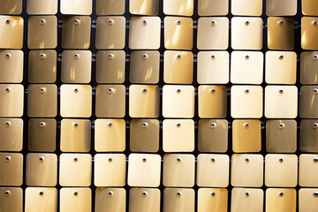 Decorative geometric backdrop. Shiny modular cube wall for events and photoshoots. Luxurious...