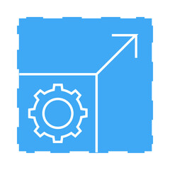 Business Growth – Chart with Gear Representing Scaling and Expansion
