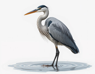 Fototapeta premium Graceful Wader: Heron