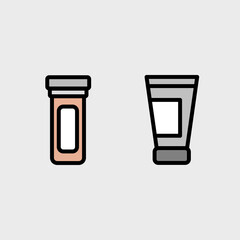 Pharmacy and medicine symbols - clean and modern medic symbol set.