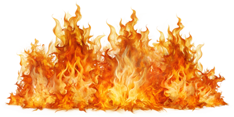 fire flames on black background