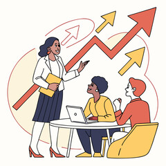 Adobe Illustrator Artwork,business character working acting design concept