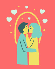 Abstract Pastel Aesthetic Background Vector Illustration