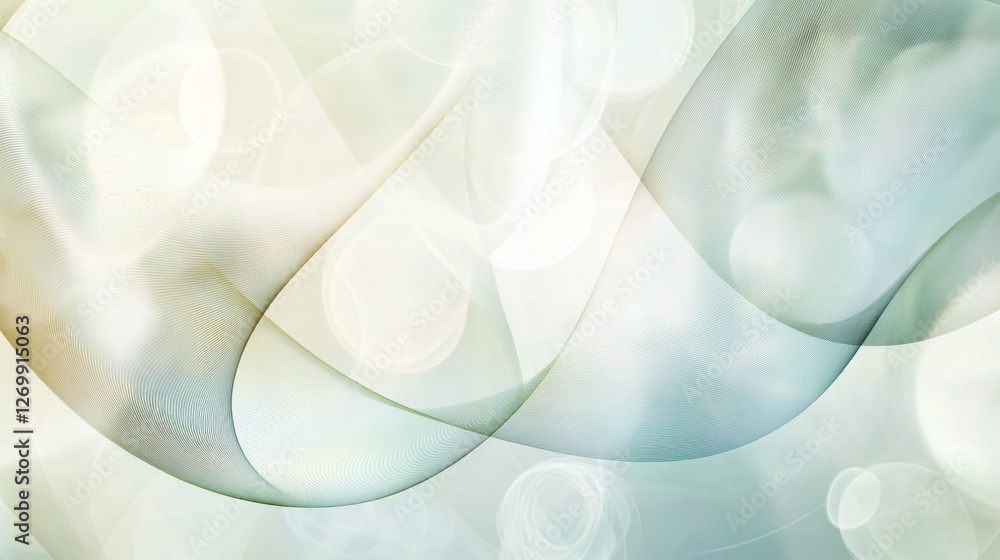 Poster elegant abstract background with flowing lines and bokeh light effects