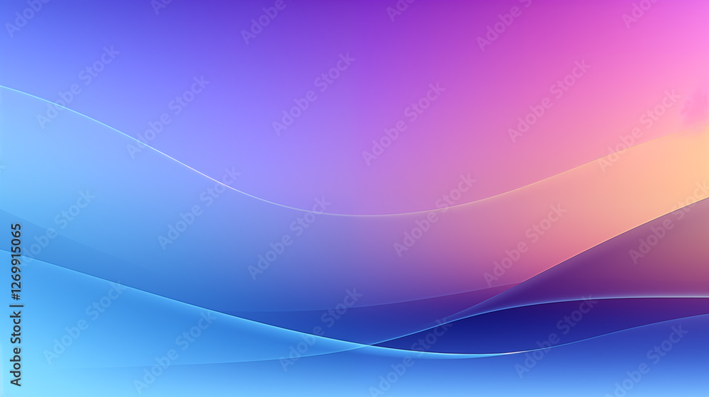 Poster abstract colorful background with waves. abstract background with colorful smooth waving texture