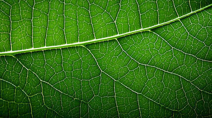 Obraz premium green leaves abstract background. close up texture of green leaf veins