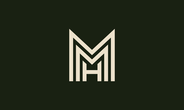 MMH or HMM monogram logo design