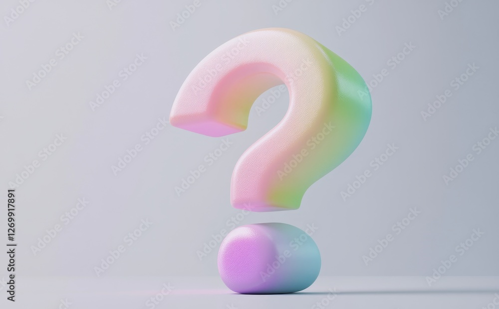 Poster the symbol of a cartoon question mark is utilized for faq problem solutions and as a chat symbol, cr