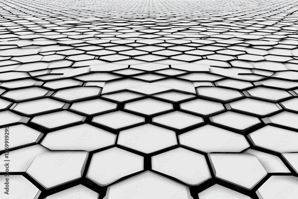 Poster abstract white background with a hexagonal pattern for a technology concept vector presentation desi