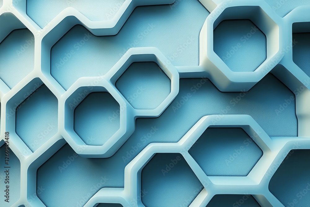 Poster abstract white background with a hexagonal pattern for a technology concept vector presentation desi