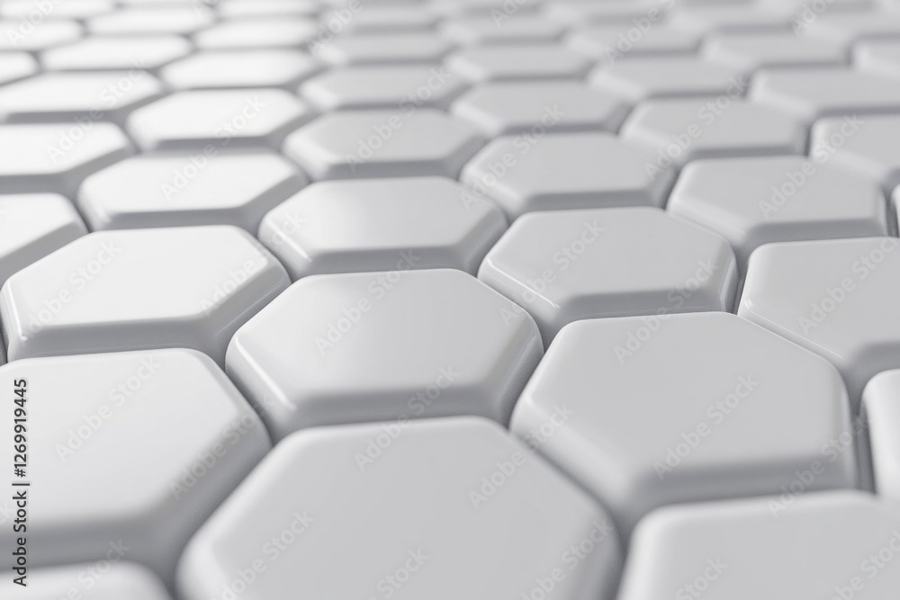 Poster abstract white background with a hexagonal pattern for a technology concept vector presentation desi