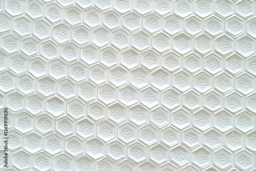 Poster abstract white background with a hexagonal pattern for a technology concept vector presentation desi