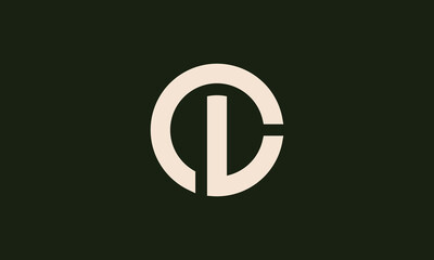 Fototapeta premium CL monogram logo design