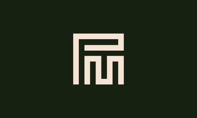 PM monogram logo design