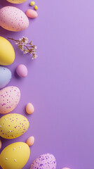 Bunch of eggs with different colors