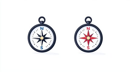 Two clocks showing the word time in a creative arrangement on a simple background
