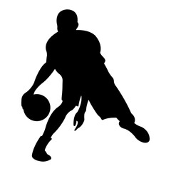 Basketball player silhouette