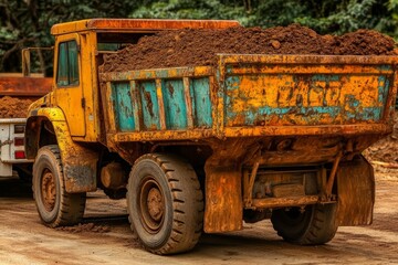 Obraz premium The Borneo rainforest suffers from environmental degradation due to deforestation, where vast areas of jungle are cleared for oil palm plantations