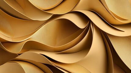 Golden Architectural Abstract Design: A Stunning Modern Architectural Visual