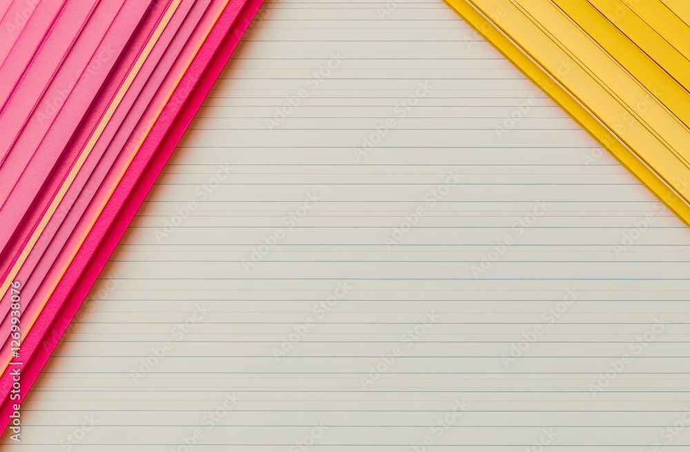 Poster notebook paper background. blank pages of a notebook