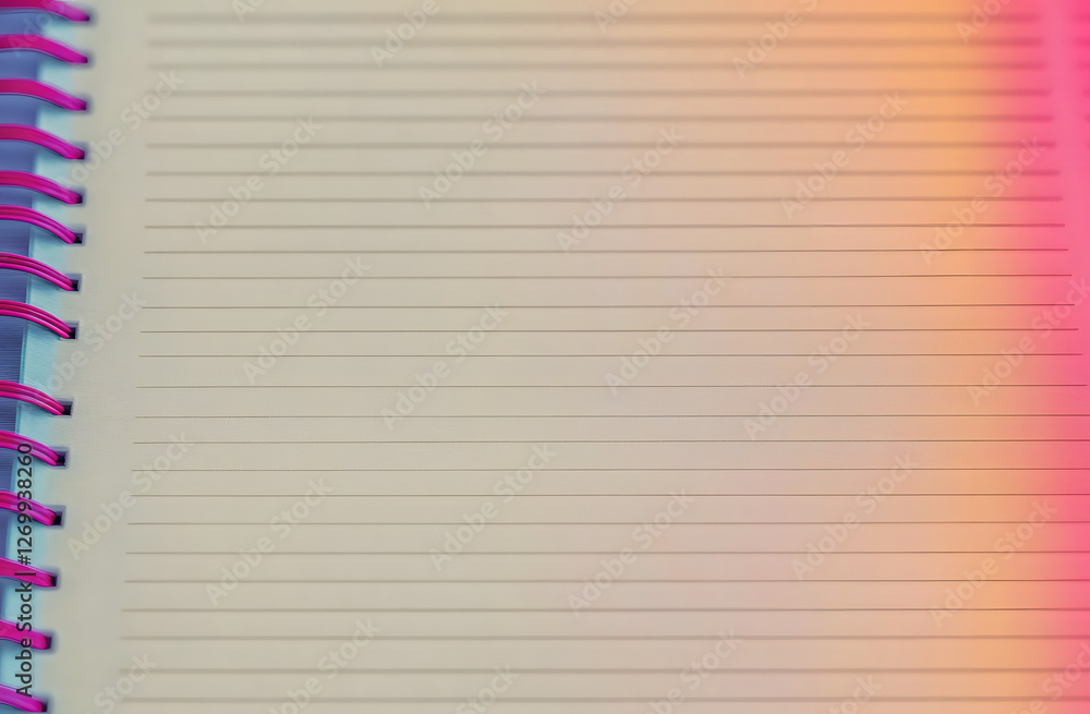 Poster notebook paper background. blank pages of a notebook