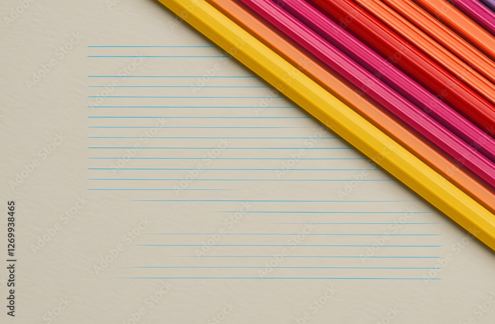 Poster notebook paper background. blank pages of a notebook