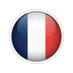 France Flag Sphere Vector