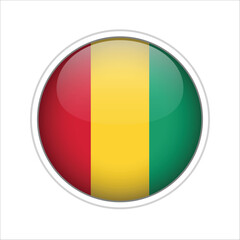 Fototapeta premium Guinea Flag Sphere Vector