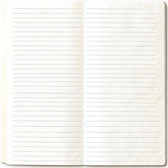 Fototapeta premium Notebook paper background. Blank pages of a notebook