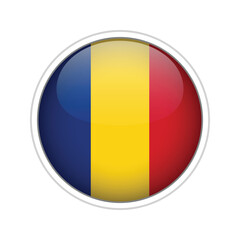 Romania Flag Sphere Vector